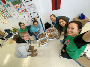 Kappa Delta Pi students organized a food drive.